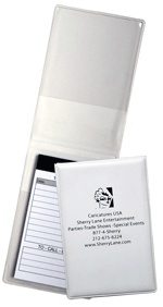 White Sealed Vinyl Memo Jotter